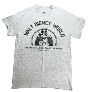 Disney Parks Mickey Mouse The Most Magical Place on Earth with Castle Tshirt  Sm